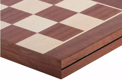 Tablero de ajedrez plegable no 5 (sin descripción) caoba/arce (marquetería)